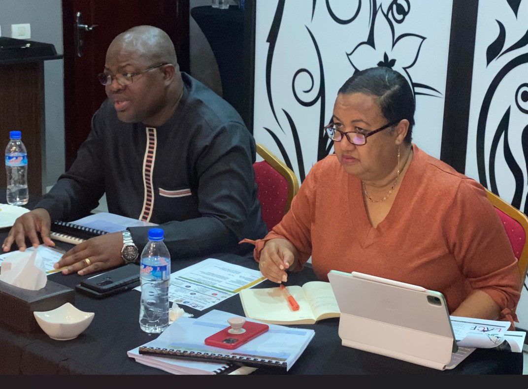 L-R( Hon. Deputy Augustus P. Flomo(MFDP) - FAC Chair and Hon. Minister Jeannie M. Cooper(MoA), Co-Chair) at the FAC Inaugural Meeting