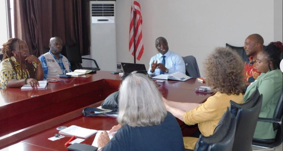 MOA Senior  Senior Management in meeting with the EU Delegation to Liberia