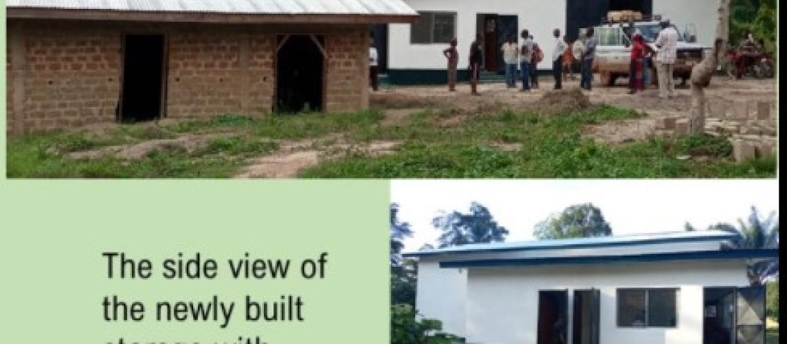 Cocoa Warehouses built in Bioyadar Town Nimba County