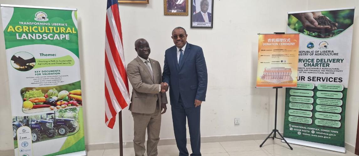 AGRA Board Chairperson Calls for 10% Budget Allocation to Agriculture During an official Visit to Liberia