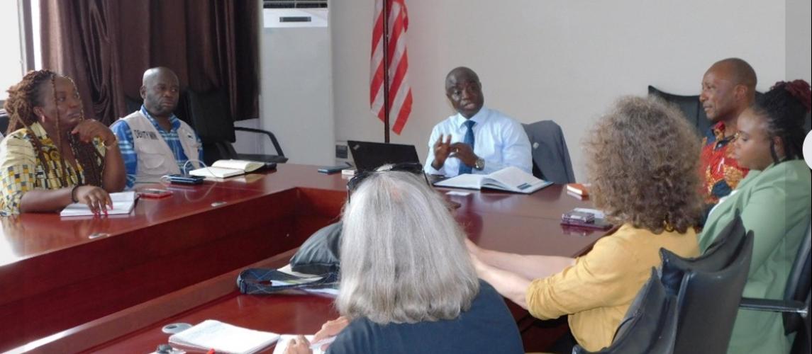 MOA Senior  Senior Management in meeting with the EU Delegation to Liberia