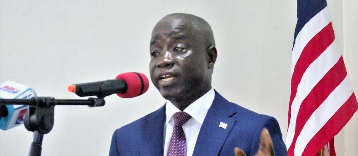 Minister of Agriculture, J. Alexander Nuetah (PHD)