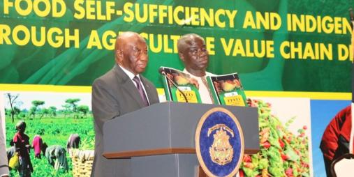 (L -R) His Excellency President Joseph Nyuma Boikai and Hon. Minister of Agriculture,  Dr, J. Alexander Nuetah(PhD)