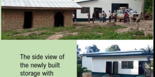 Cocoa Warehouses built in Bioyadar Town Nimba County