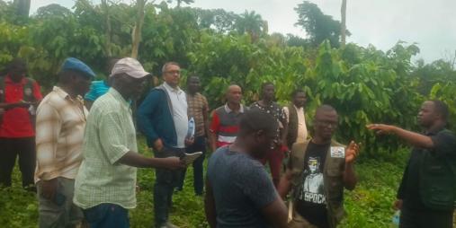 GOL/IFAD MISSION LAUNCH - Field visit to the National Cocoa seed garden