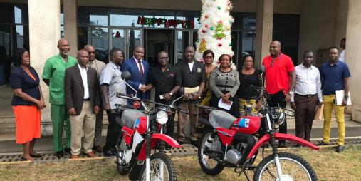 UNDP Donates 16 Motorbikes to Boost Agricultural Extension Services in Liberia